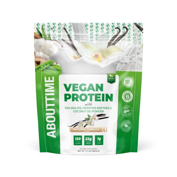 About Time Vegan Protein, vanilla, 2 lbs